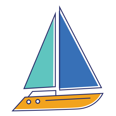 Logo da cliente da Vertice: veleiro