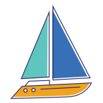 Logo da cliente da Vertice: veleiro